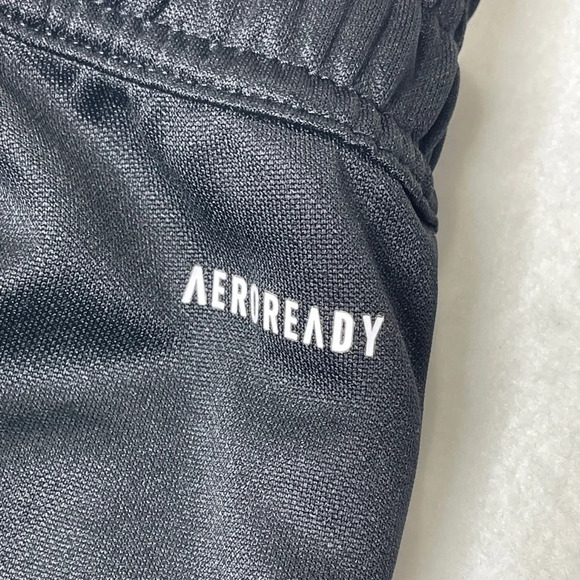 Adidas Aeroready‎ Tiro Track Pants Gray Stripes Drawstring Zip Pockets Size XS - Picture 15 of 16